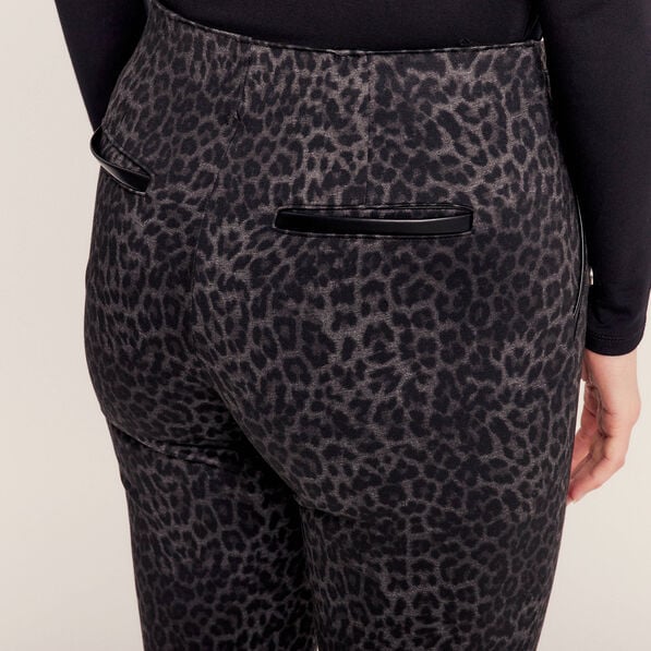 pantalon tregging a pont noir femme Pantalon tregging à pont noir femme