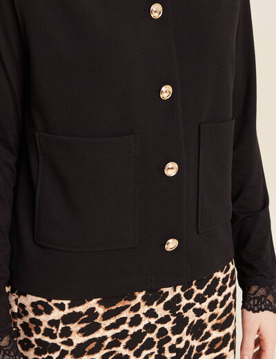 Gilet sans manches noir femme