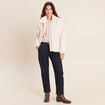 Doudoune r&eacute;versible aspect polaire ivoire femme