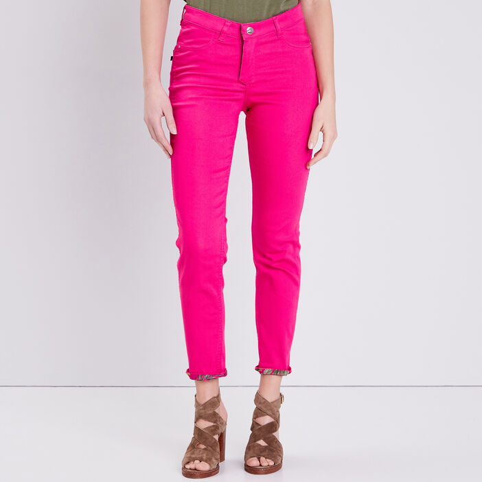 Pantalon réversible confortable rose fushia femme