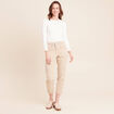 Jean coupe mom 7/8&egrave;me denim beige femme