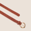 Ceinture suédine vieux rose femme