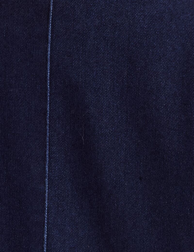 Veste doubl&eacute;e denim stone femme