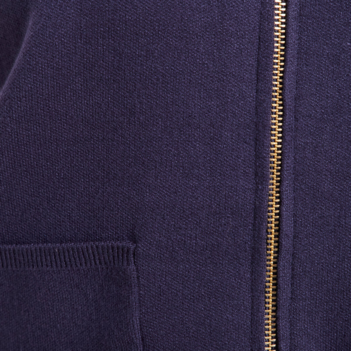 Gilet droit court sans manches bleu marine femme