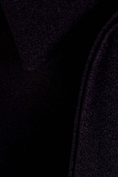 Pantalon city droit ceinturé noir femme