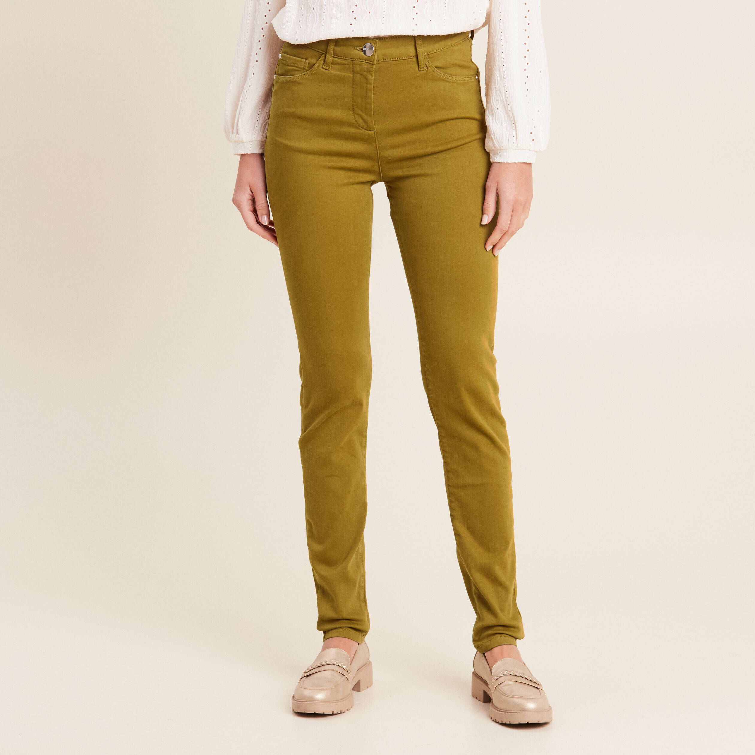 Jeans femme vert new arrivals