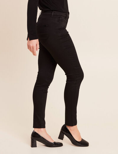 Pantalon magique Le L&eacute;ger coupe ajust&eacute;e noir femme