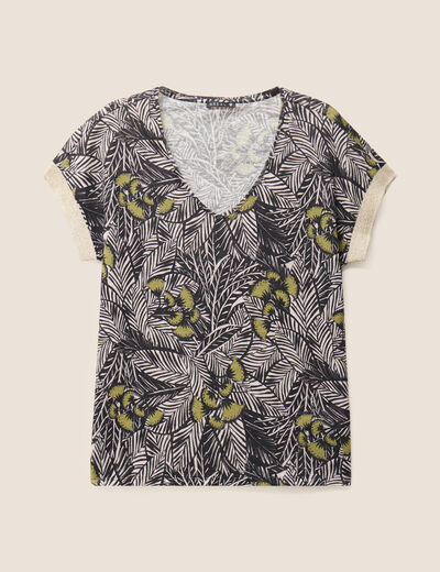 T-shirt manches courtes vert femme