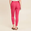 Pantalon léger taille standard 7/8ème rose fushia femme