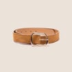 Ceinture en cuir marron femme