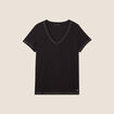 T-shirt manches courtes noir femme