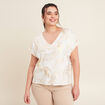 T-shirt manches courtes blanc femme