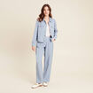 Veste boutonnée bleu clair femme