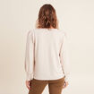 T-shirt manches longues creme femme