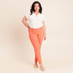 Pantalon magique Le L&eacute;ger coupe ajust&eacute;e orange fluo femme