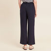 Pantalon large 7/8ème bleu foncé femme