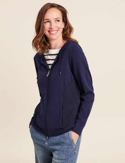 Pull bleu marine femme