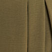 Jupe longue &eacute;vas&eacute;e ceintur&eacute;e vert kaki femme