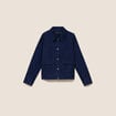 Veste doubl&eacute;e denim stone femme