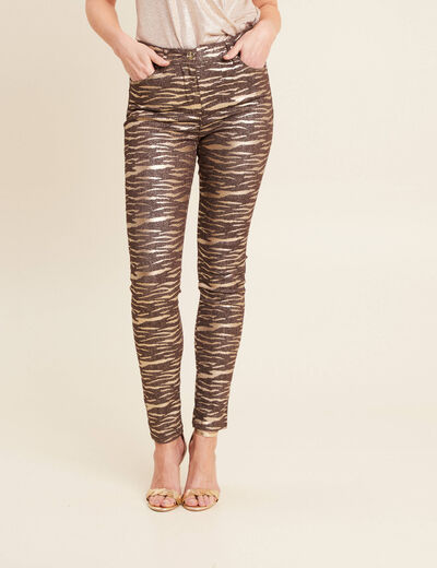 Pantalon magique L'Unique coupe ajust&eacute;e noir femme