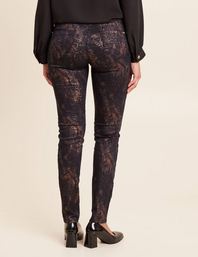 Pantalon magique L'Unique coupe ajust&eacute;e denim brut femme