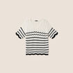 Pull col v noir femme