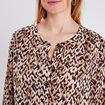 Blouse manches longues beige femme