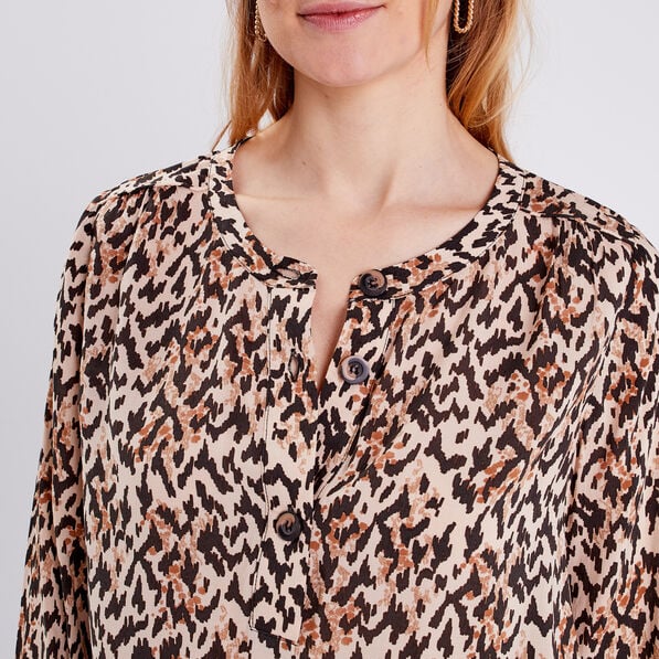 blouse manches longues beige femme Blouse manches longues beige femme