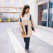 Trench d&eacute;perlant avec capuche doubl&eacute; beige femme