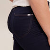 Jeans léger taille haute long denim brut femme