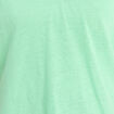 T-shirt col v manches courtes aspect lin vert fluo femme