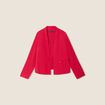Veste droite fluide rose cerise femme