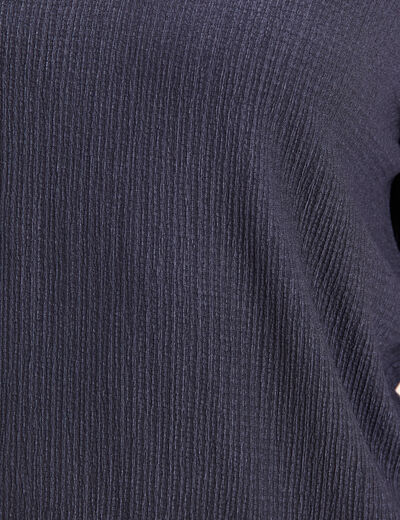 Blouse manches longues bleu foncé femme
