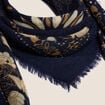 Foulard bleu marine femme