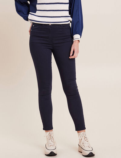 Pantalon magique Le L&eacute;ger coupe ajust&eacute;e bleu marine femme