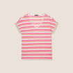 T-shirt manches courtes orange femme