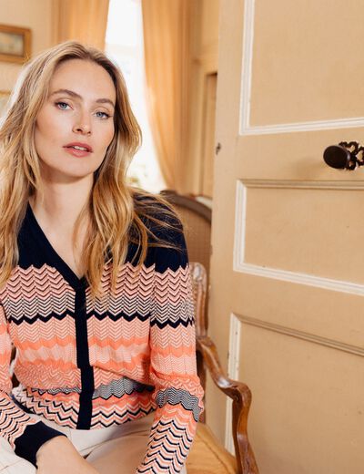 Pull Femme MARKS & SPENCER - Taille 12 - Rose Corail - Laine Acrylique/Polyamide - Occasion Très Bon État