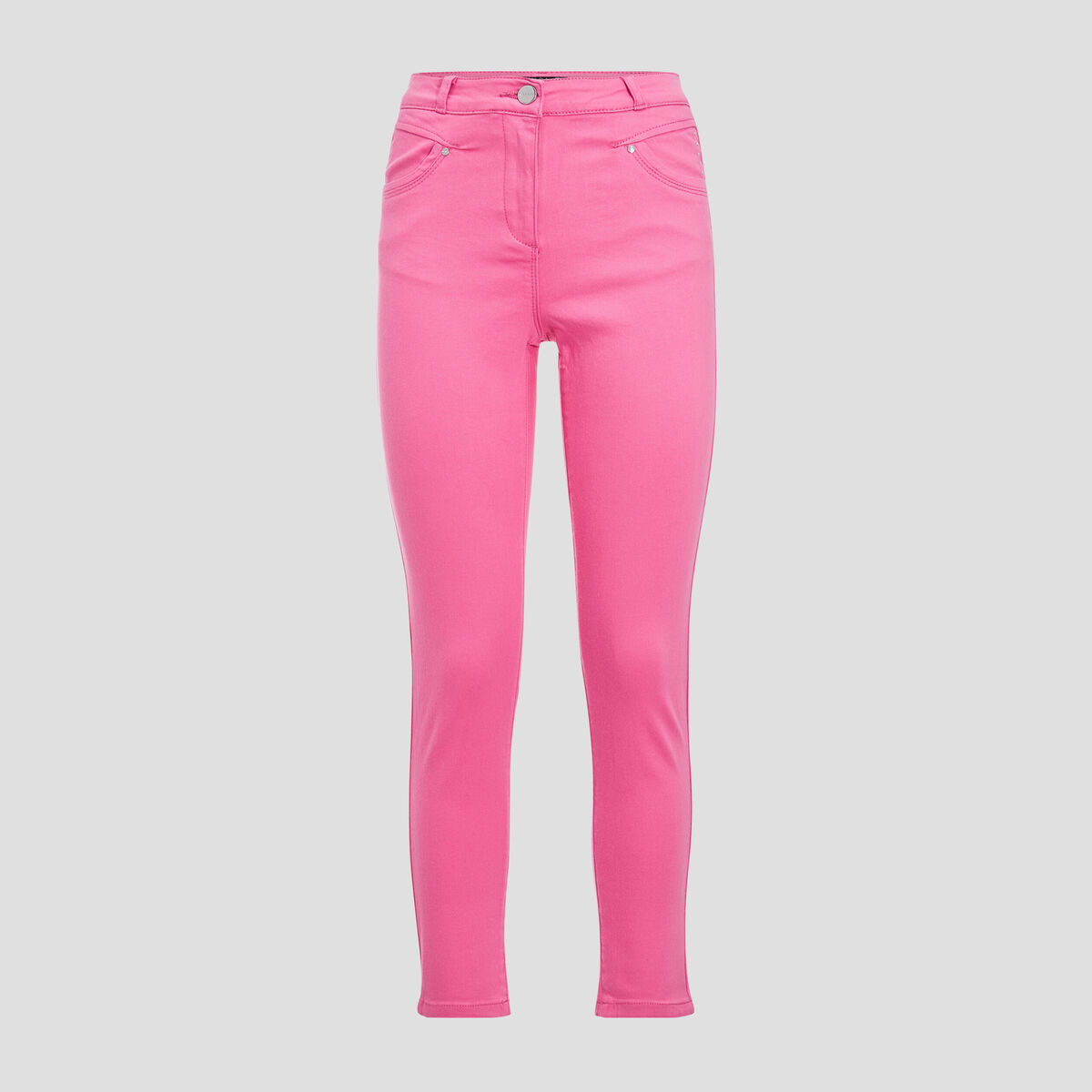 Pantalon ajust&eacute; rose fushia femme