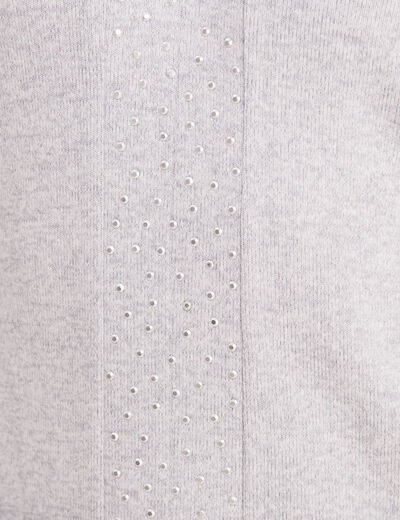 T-shirt manches longues gris clair femme