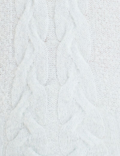 Pull manches longues bleu gris femme