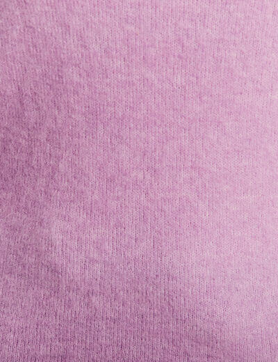 Pull manches longues violet femme