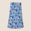 Jupe fluide taille standard bleu femme