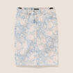Jupe droite en jean taille standard rose femme