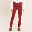 Pantalon coupe ajust&eacute;e taille haute orange fonc&eacute; femme