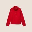Pull col camionneur rouge femme