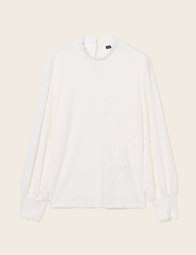T-shirt manches longues ecru femme