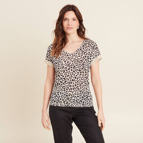 t shirt manches courtes sable femme T-shirt manches courtes sable femme