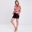 Blouse manches courtes rose clair femme