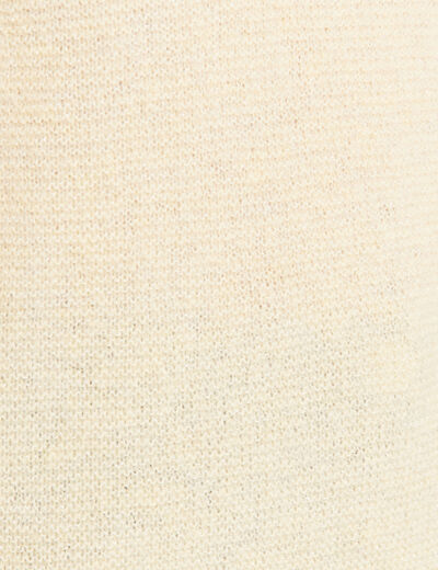 Pull confectionné en France jaune pastel femme