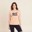 T-shirt manches courtes orange abricot femme